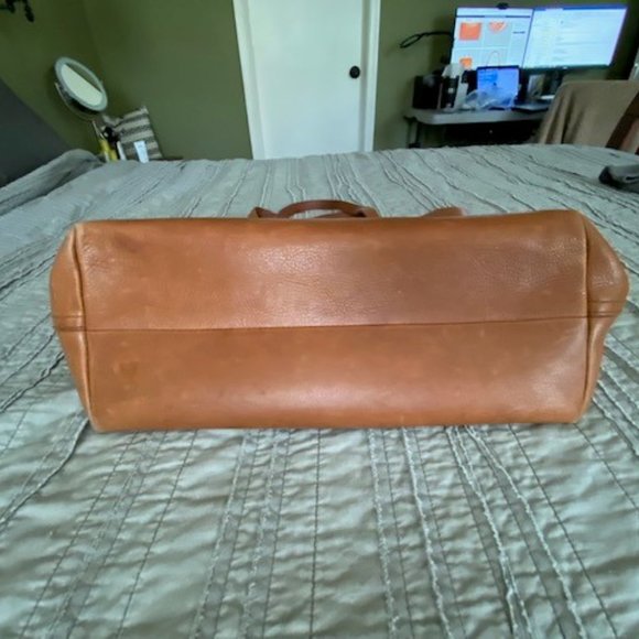 Madewell Zip-Top Transport Tote Handbag English Saddle - Picture 5 of 8